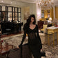 Black mermaid dress new long party dress     S5639