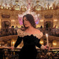 Black retro velvet dress long-sleeved lace splicing princess dress birthday evening dress    S5952