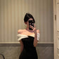 off-shoulder dress for women new style party dress       S5683