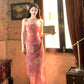 Printed new summer style party dress      S6039