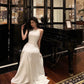 White halter neck dress for women new style A-line long dress party dress     S5687
