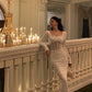 White sexy long-sleeved dress party dress     S5688