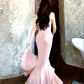 Princess Mermaid Party Dress Women's Velvet Evening Dress      S5977