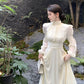 long-sleeved dress new chiffon a-line long party dress     S5903