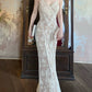 lace pleated suspender dress women's chiffon cardigan clothing suit   S6137