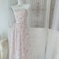 Strapless Floral Dress evening party dress     S5986