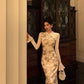 Bamboo embroidery cheongsam dress for women new elegant party dress     S5703