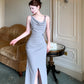 long sleeveless dress party evening dress    S6101