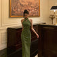 Chinese style cheongsam dress for women new retro slit long party dress     S5643