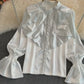 bell-sleeved loose top for women     S3885