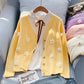 Cute flowers sweater long sleeve sweater sweater coat spring and autumn clothing      S2520