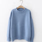 Simple round neck sweater long sleeve sweater     S2547
