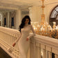 Gentle high-neck knitted dress for women new French mermaid long dress      S5541