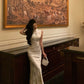 Chinese style satin cheongsam dress women evening party dress    S5507