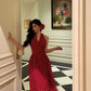 Hong Kong style halter neck polka dot dress new retro long dress party dress     S5540