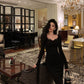 Black long-sleeved dress for women new design party dress    S5528