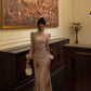 long-sleeved dress winter new style mermaid long party dress     S5538