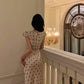 lace polka dot dress summer new desire mermaid long party dress     S5537