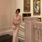 V-neck long-sleeved dress new style party dress      S5564