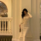 Knitted long-sleeved dress for women new style gentle long dress      S5577