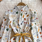 Cute A line long sleeve dress fashion dress       S507