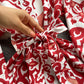 Stylish Printed Pattern Long Sleeve Dress     S225