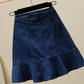 Cute A line denim skirt    S289