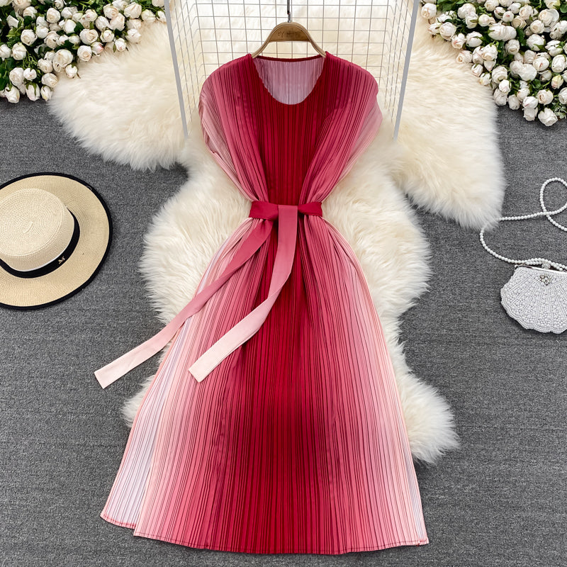 Cute A line gradient dress fashion dress     S364