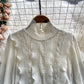 Cute lace long sleeve tops    S530