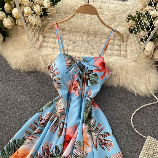 Charming sexy high waist irregular dress fashion girl dress    S340