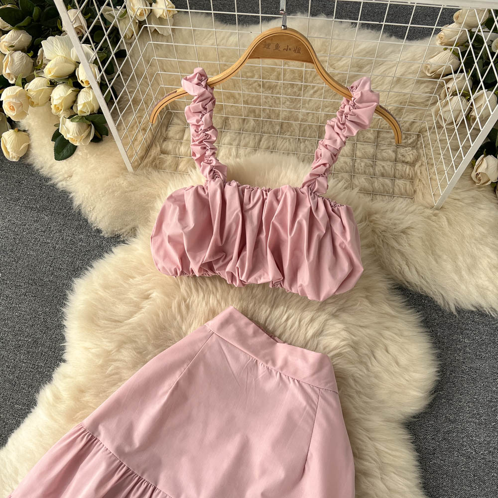 Cute two pieces dress fashion girl dress      S410