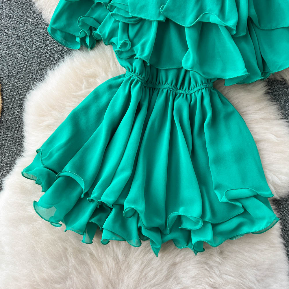 Cute chiffon short dress fashion dress     S331