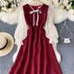 A line sequins long sleeve dress   S73
