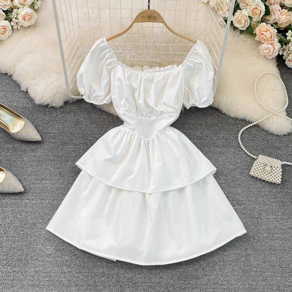 Cute A line short dress fashion girl dress     S316