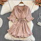 Cute v neck short dress A line fashion dress    S451