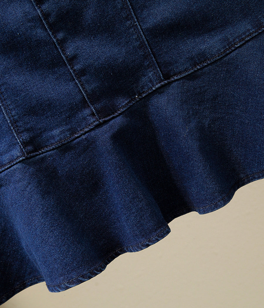 Cute A line denim skirt    S289