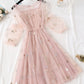 A line tulle short dress fashion girl dress women's summer dress    S96