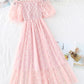 Cute A line daisy flower dress girl summer dress    S79