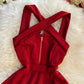 Sexy A line backless dress short dress S03