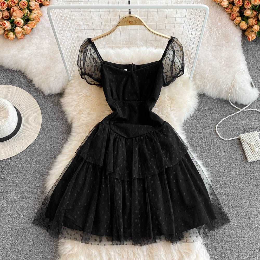 Cute tulle A line dress fashion dress    S502