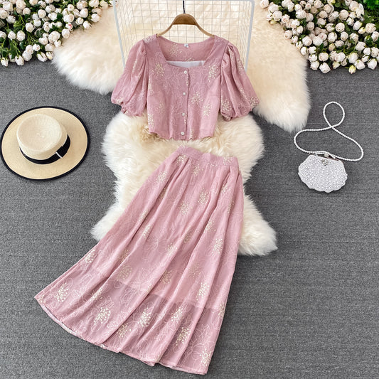 Cute two pieces dress fashion dress    S134