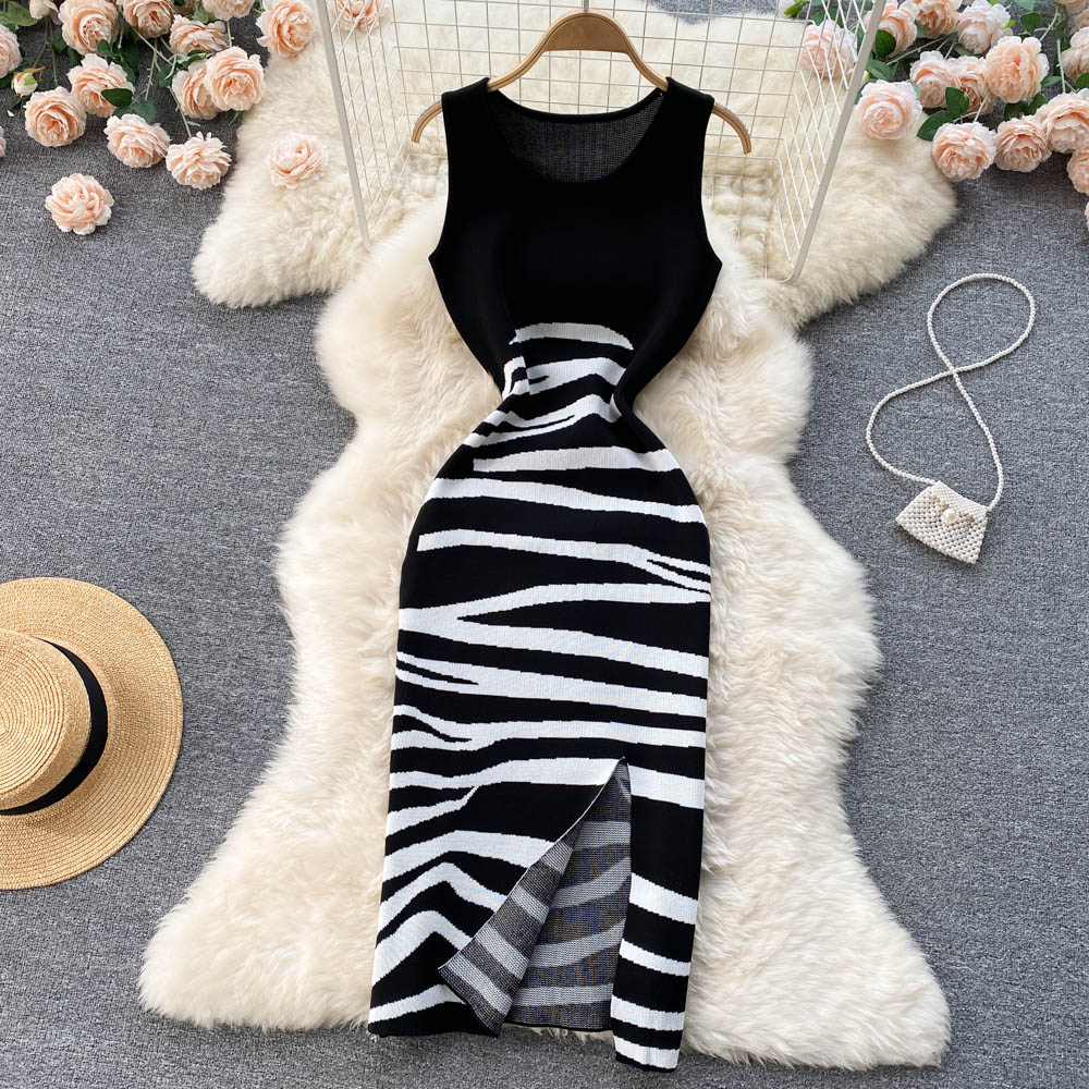 Sexy sleeveless knitted dress fashion dress     S286