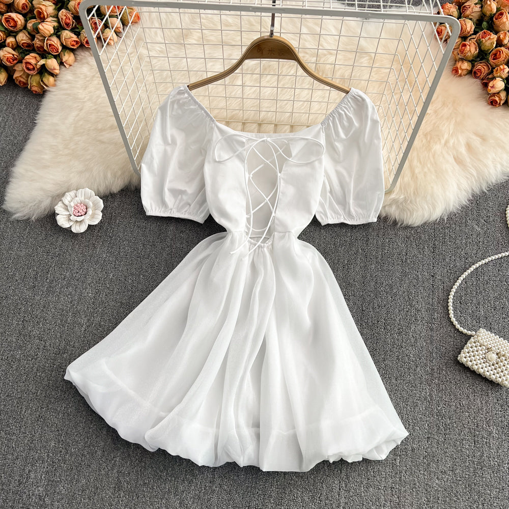 Cute A line short dress fashion girl dress    S513