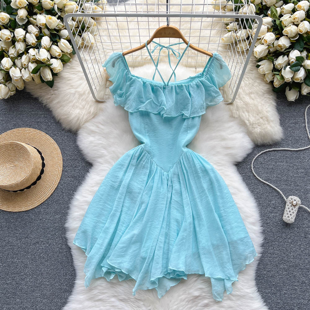 Cute A-line short dress fashion dress   S324