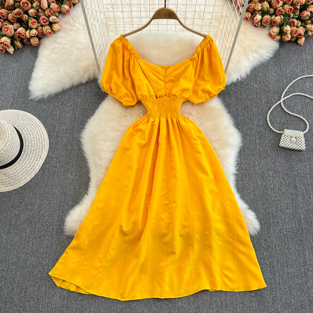 Cute A line short dress fashion dress     S476