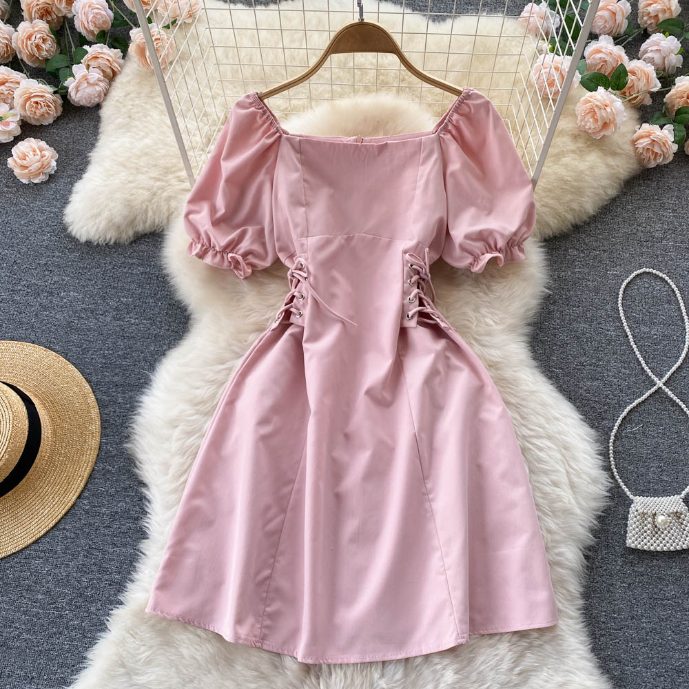 Cute A line lace up dress fashion dress    S434