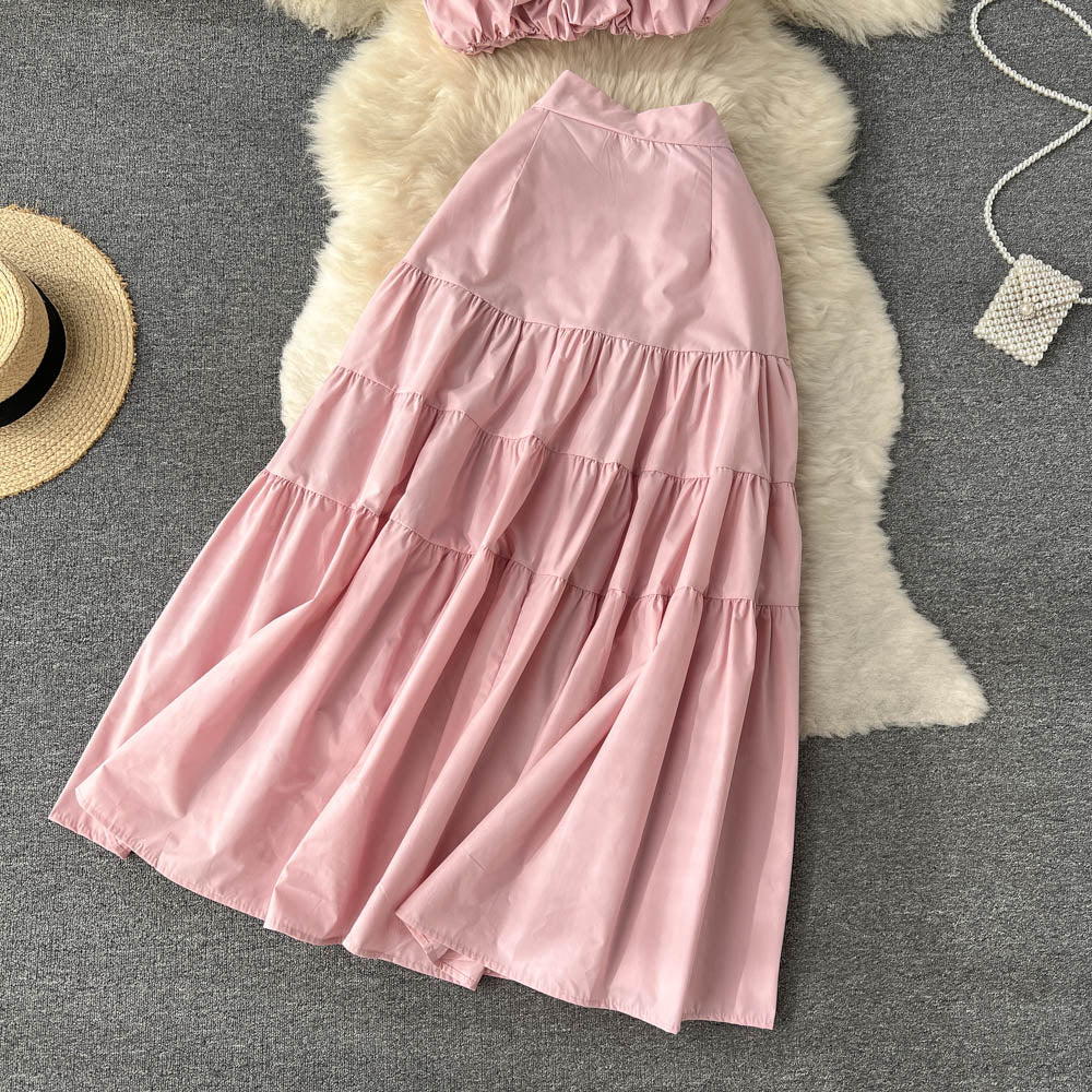 Cute two pieces dress fashion girl dress      S410