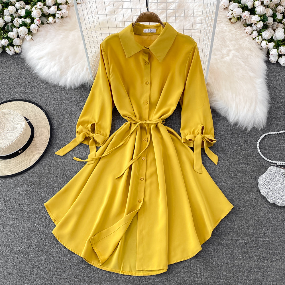 Cute chiffon short A line dress fashion dress    S235