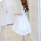 A line lace short dress summer dress     S131
