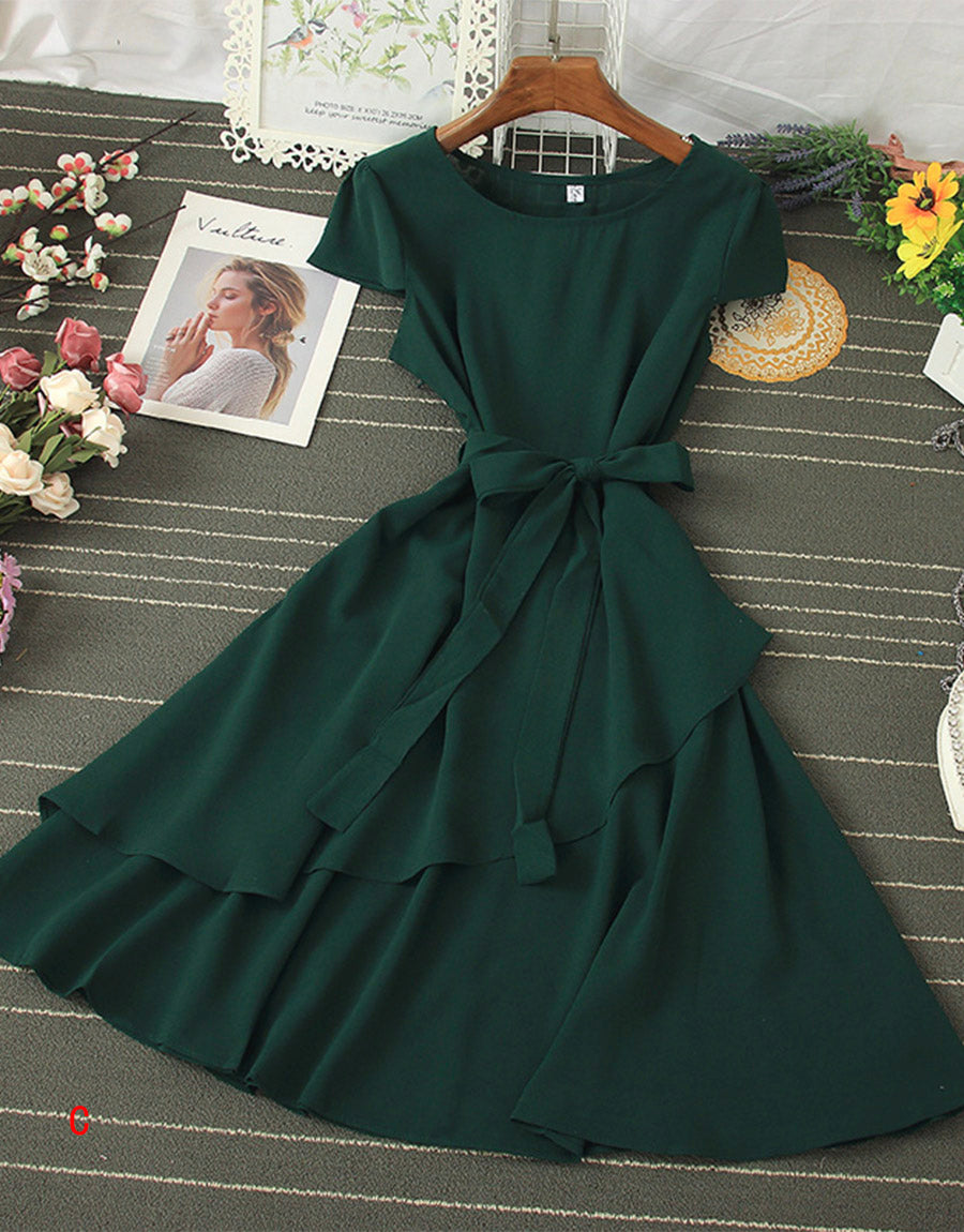 Cute chiffon short dress summer dress     S600